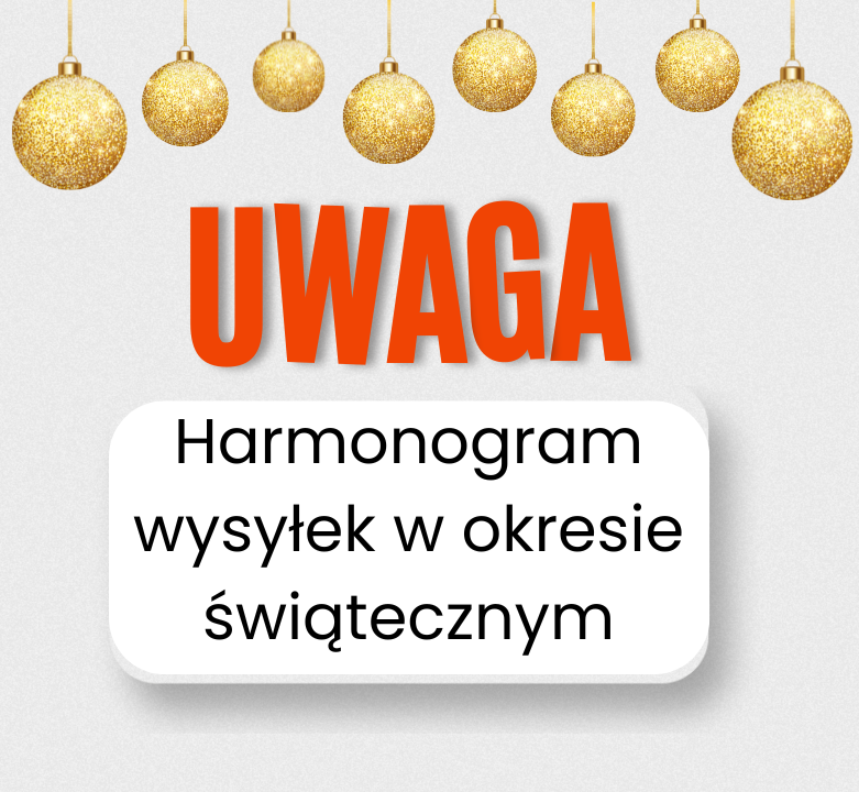 Ważne ❗ Informacja dotycząca świątecznego harmonogramu przesyłek ❗