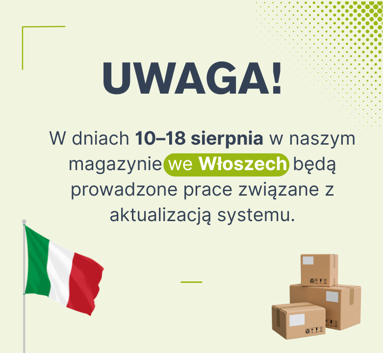 Zmiany w funkcjonowaniu magazynu we Włoszech